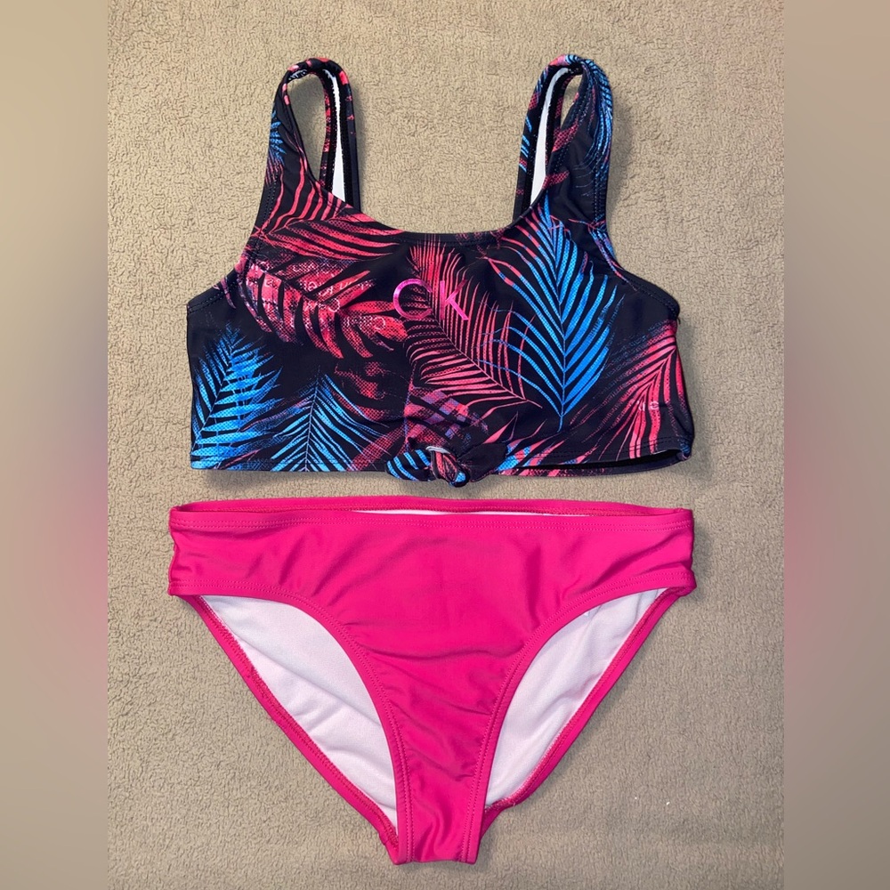 Girls Calvin Klein 2 piece swimsuit